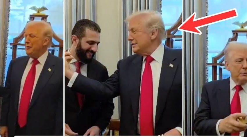  ترامب يهدي عطره,والشرع يرد بأول أبجدية وأغنية