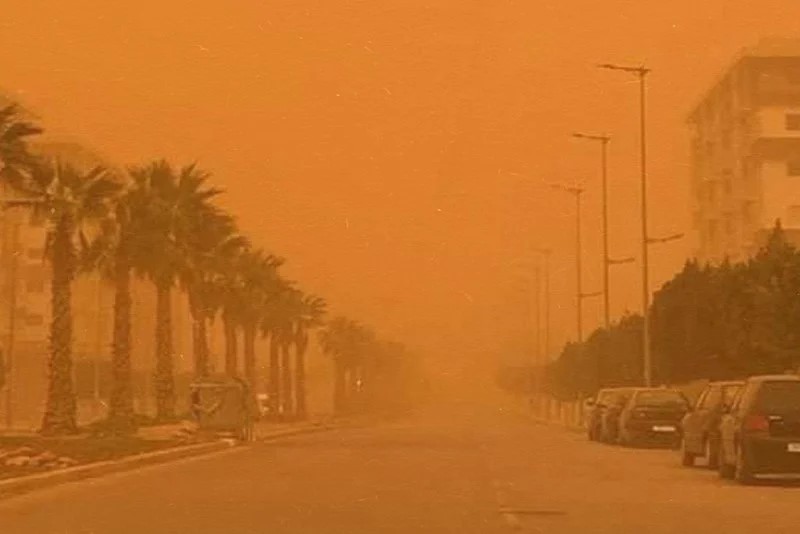  الغبار الصحراوي يغطي شرق المتوسط