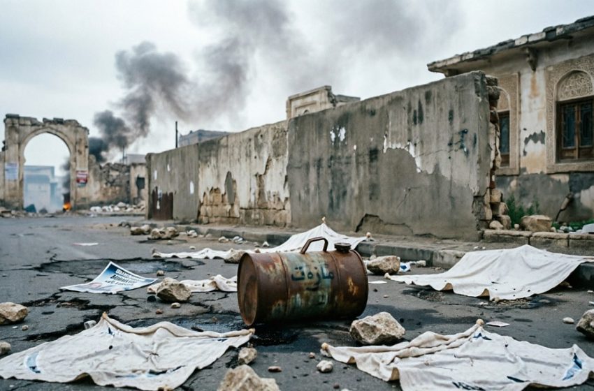  المازوت (يُشعل) الشارع